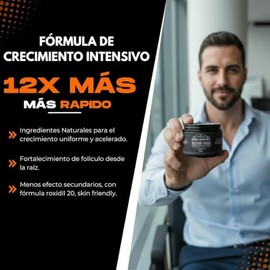 Kit Tratamiento 3 Meses para Barba Escasa y con Huecos | Bálsamo de Crecimiento con 20% Bergamota | Estimulador que Rellena Zonas, Engrosa el Vello Fa