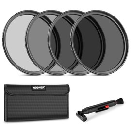NEEWER 67mm ND Filter Set ND2 ND4 ND8 ND16, Objektivreinigungsstift, Filterbeutel, Graufilter Set, kompatibel mit Canon Nikon Sony Panasonic DSLR Kameras mit 67mm Objektiv