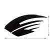BIKE-label Tank Pad Side Tank Black Compatible with Honda 810002