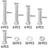 Stainless Steel Hex Head Nut & Bolt Sets, 30 Sets