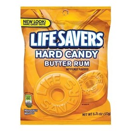 LifeSavers Candy, Individually Wrapped Butter Rum 6.5 oz (Pack of 2)