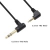 Xilaghy 90 Degree 1/8 to 1/4 Stereo Audio Cable, Right