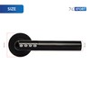XFORT Smart Lock Door Handle, Stainless Steel in Black, Lever