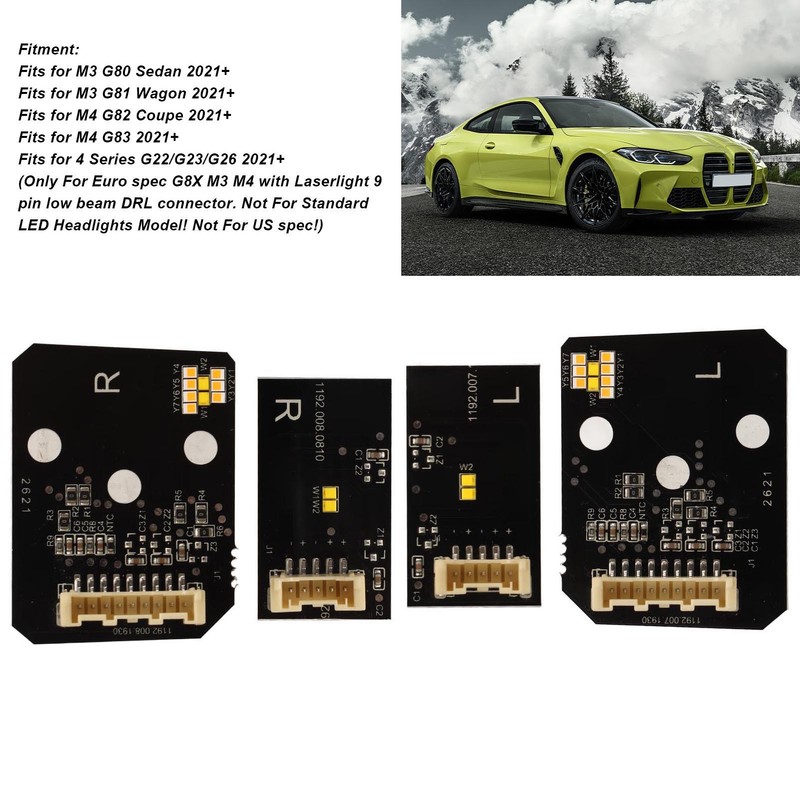 CSL Yellow DRL LED Modules Board Set for M3 G80