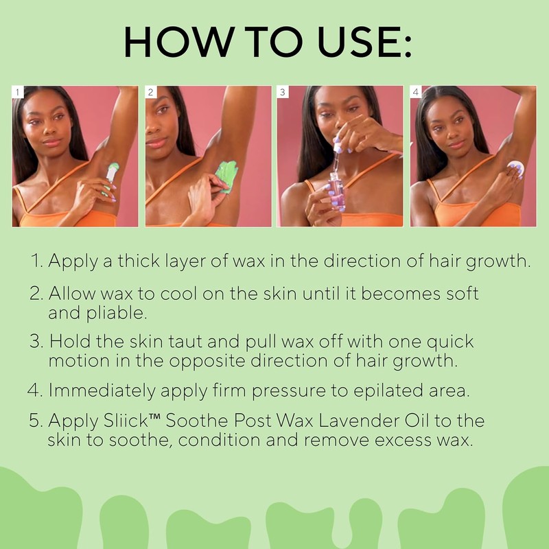 Sliick Perlas de Cera Dura Coconut Melon, Depilación Suave para