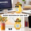 WAVGR Positive Duck Crochet Duck Animals, Cute Mini Knitted Desk