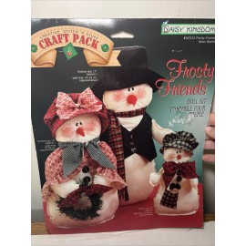 Daisy Kingdom Vintage 1995 Daisy Kingdom Frosty Friends Snowman Doll Kit 32312 Stitch Stuff