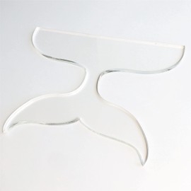 Whale Tail Charcuterie Board Handle Template, Clear Acrylic Template, Woodworking Router Template