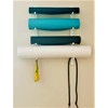 Classy Wood Foam Roller & Yoga Mat Storage Rack. Holds