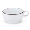 Hakusan Toki S Shaped Soup Bowl, Small, White Mat, Approx.