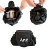 Ané Lazy Drawstring Make up Bag, Black Travel Cosmetic Organiser