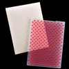 KWELLAM Heart Grid Love Background Plastic Embossing Folders for Card
