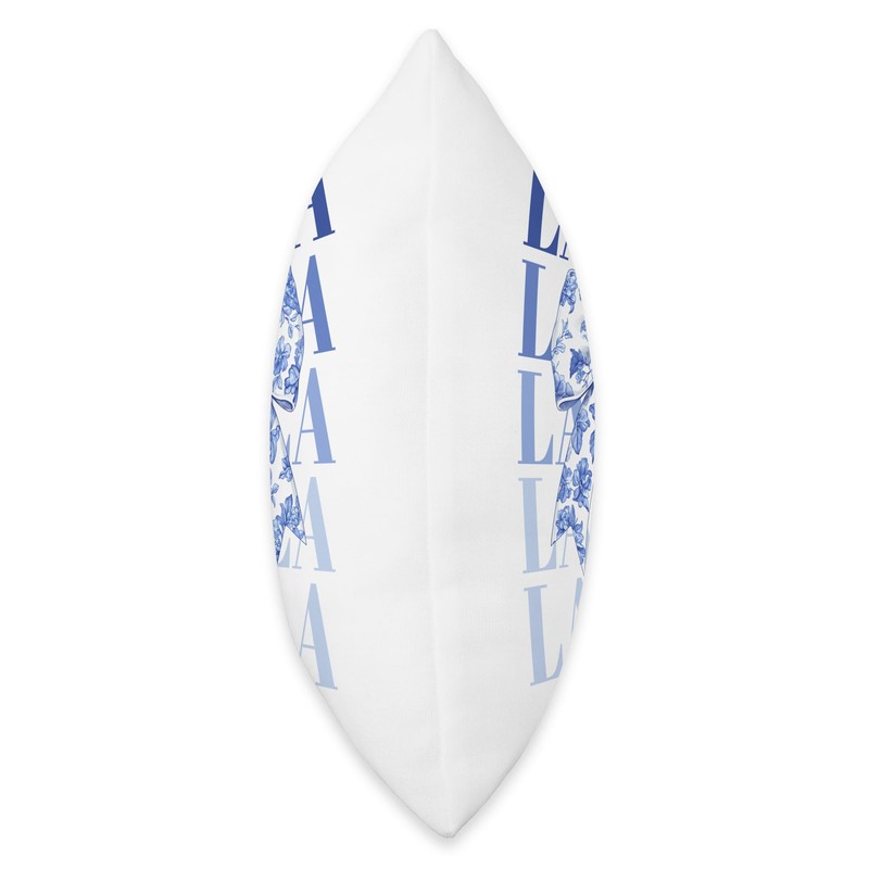 Coquette Custom LAYLA Blue French Bow Throw Pillow