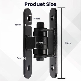 Heavy Duty Gate Hinges,Bolt-On Sealed Bearings Outdoor Gate Hinges for Heavy Duty Applications - Supports Gates Up to 1100 Lbs(2 Pack)