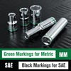 SK 1/2" Drive Socket Set, Deep Metric Sockets, 11-Piece 10-20mm,