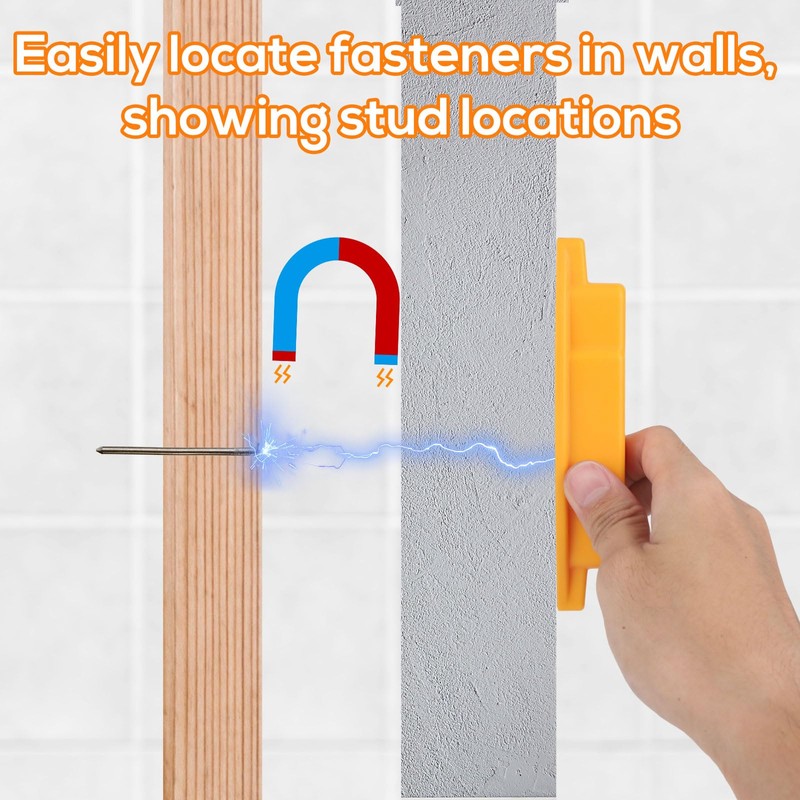 Magnetic Stud Finder, ABS Powerful Wall Magnet Stud Finder for