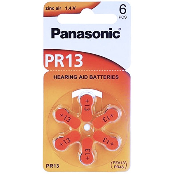 Panasonic Hearing Aid Batteries Size 13 (300 Batteries)