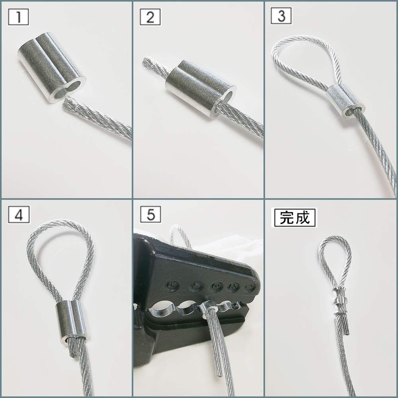 TAKASUE Aluminum Sleeves, Dharma Shape, For Different Sizes, Wire Crimping
