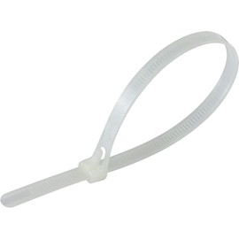 120 lbs Reusable Cable Ties 100 Pack, 200 mm x 7.6 mm Releasable Zip Ties White, 8 inch Premium Nylon Plastic Tie Wraps, Heavy Duty Self Locking Cable Ties UV Resistant for Tidy Wires Workshop Garden