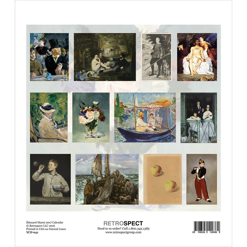 Retrospect Group Manet 2017 Desk Calendar