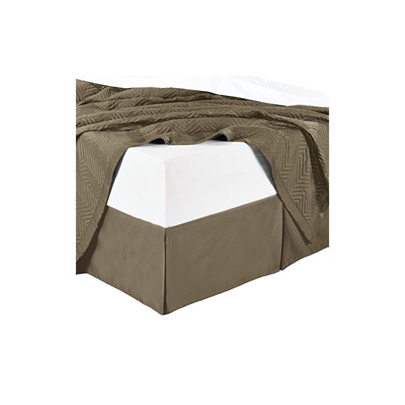 sheetsnthings Microfiber Bed Skirts (14 inch Drop) -King Size, Solid