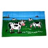 Flag Cows on the Coast 90 x 150 cm