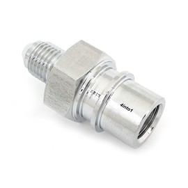 Brake Hose Male AN3 to Female 10mm x 1.25 Adaptor - Chrome - Female Inverted Flare - Fits Honda CB350F/360/400F/450K/500/550/750