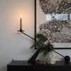 Remenna Black Metal Modern Candle Holder Candlestick Holders Decorative Candle