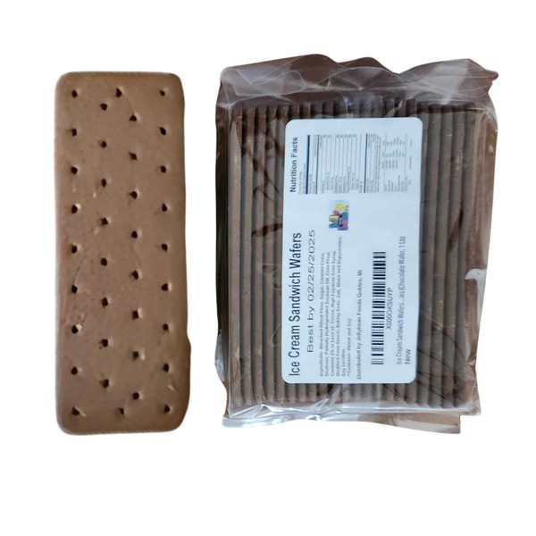 Jellybean Foods Ice Cream Sandwich Wafers - Crispy Chocolate Wafers