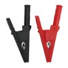 10pcs Electric Test Clip Brass Red Black 4mm/0.2in Hole 20mm/0.8in
