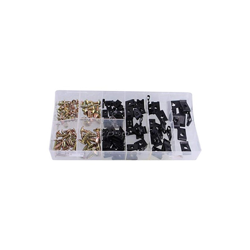Quality 170 pc U-Clip and Screw Assortment HW016 TTT
