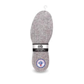 Moneysworth & Best Polar Felt Insoles for Men, Temperature Control Down to -25C/32F, Winter Heated Shoe Insoles, Sizes Men's 6-13, Boy's 1-5