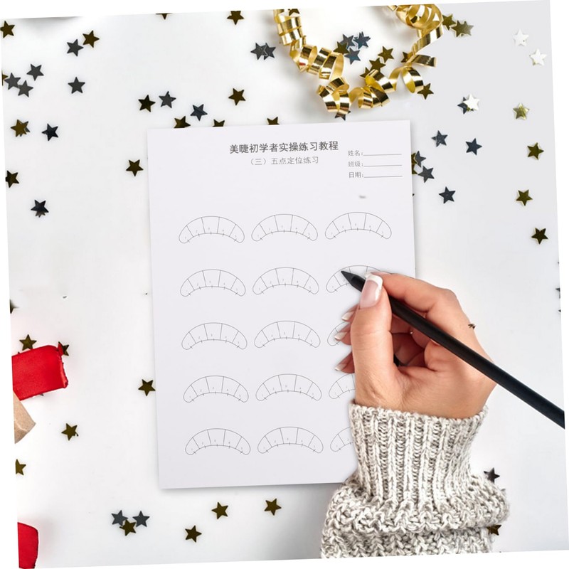 FOMIYES Beginner's Eyelash Extension Kit Lash Mapping Chart Lash Application