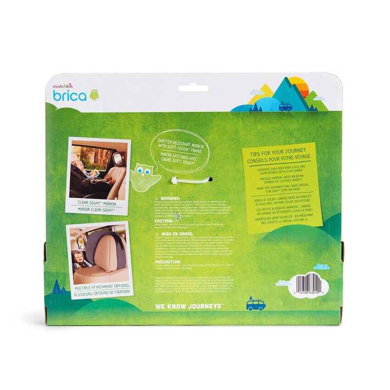 Munchkin Baby Car Mirror for Rear Facing Car Seats, Clear