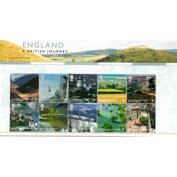 2006 England A British Journey Presentation Pack PP352 (printed no.