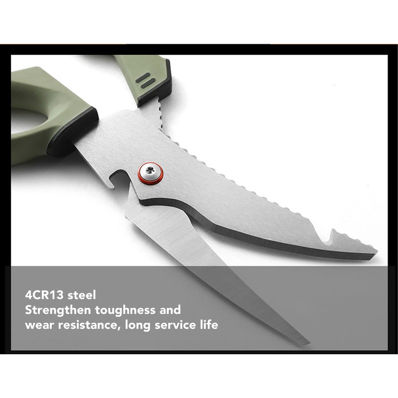 Stainless Steel Kitchen Scissors Multipurpose Detachable Fish Scissors for Kitchen