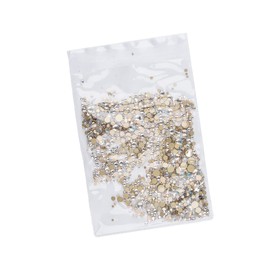 Housoutil 1440pcs Mixed Rhinestones Nail Art Drill for Manicure Durable Flatback Gems for DIY Nail Decoration Elegant Ab Water Diamonds for Home and Professional Use