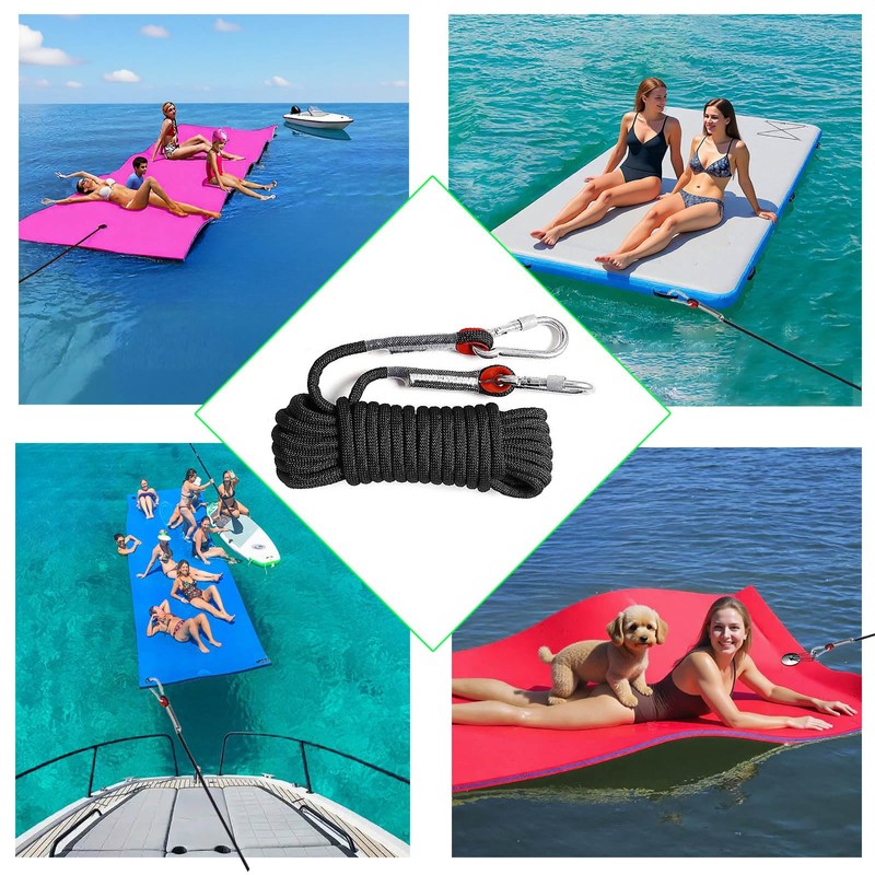 SCCUP® 157 Inch Foam Water Pad Bungee Cord,Lily Pad Floating