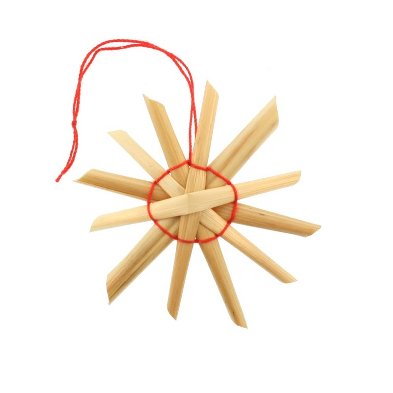 ScandinavianShoppe Straw Ornament Assortment - 48 pc, Natural