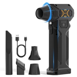 Electric Air Duster-180000RPM Compressed Air Duster, Super High-Speed Air Blower, Replace Compressed Air Cans,Keyboard and PC Clean, Adjustable Air Blower for Outdoors,Car,Home (AC-27)