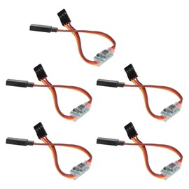 5pcs RC Servo Signal Reverser, 3.6V-24V 5A Universal RC Steering Servo Reverser Rotating Inverter for Aircraft Airplane Steering Gear