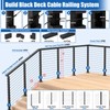 CKE T-Drilled Corner Post Cable Railing, Three Sides T-Drilled 42"
