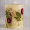 ROSY RINGS, CITRUS GARLAND LUXURY BOTANICAL CANDLE, 6.5" TALL, 200