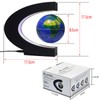 XUBX C-Shape Magnetic Floating Globe with LED Light, Magnetic Floating