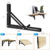 Susuba Shelf Bracket, L-Shaped Bracket, Foldable, Bracket, Wall Shelf, Folding