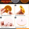Rustark 15Pcs Front Reflector Round Reflector with 30Pcs 304 Mounting