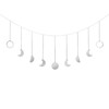 Mkono Moon Phase Wall Hanging Boho Aesthetic Room Decor Metal