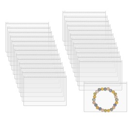 sourcing map 25pcs PVC Jewelry Bags, 5.1 x 3.5 Inch Self Seal Jewelry Pouches Clear Zipper Bag Transparent Plastic Lock Bag for Necklace Ring Earring Bracelet Storage Sales Packaging