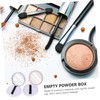 PACKOVE 2pcs Empty Makeup Powder Container Portable Loose Powder Case