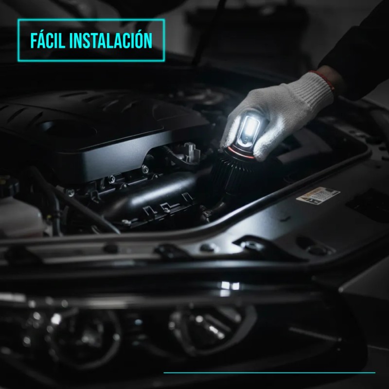 Kit Focos Led Para Auto 11,000lm Faros Coche Luz Blanca